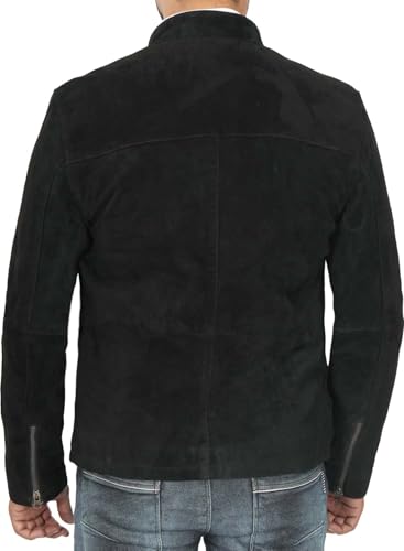 Decrum Suede Leather Jacket Men – Casual Real Lambskin Leather Jacket for Mens4