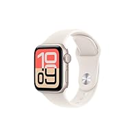 Apple Watch SE 3 GPS, Cassa 40 mm in alluminio galassia con Cinturino Sport galassia - S/M