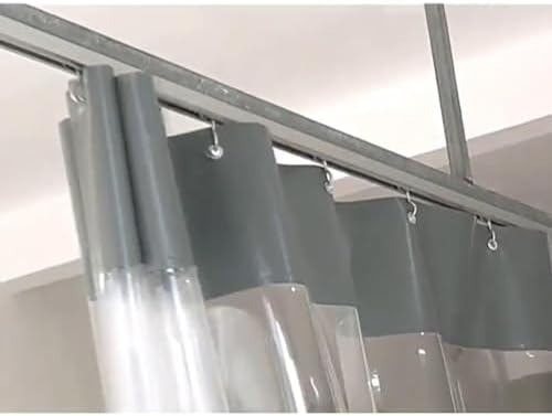 Industrial Outdoor Vinyl Awning Track Pulley System - 4 Wheel Bearing Pulleys, 3pcs/1m, Easy Installation, Silver Color, Durable, Perfect for Awnings and Canopies, 2m Size