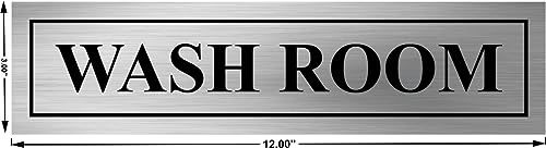 Image of Stainless SteelWashroom Sign Board for office, mall, restorant etc