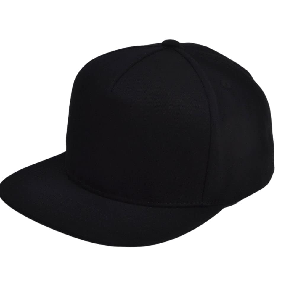 Image of Kings Of NY Blank Oversized XXL Structured Flatbill 5 Panel Size 8 Mens Snapback Hat Cap