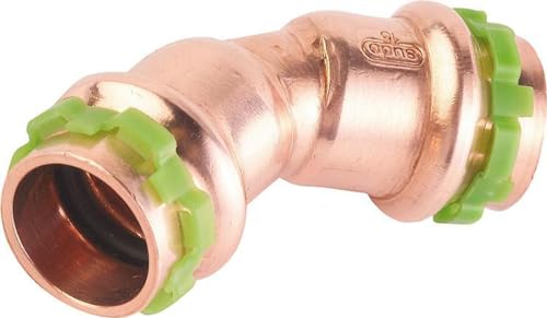 Raccord cuivre coudé 45° à sertir - Femelle - Ø 22 mm - Aalberts Integrated Piping Systems