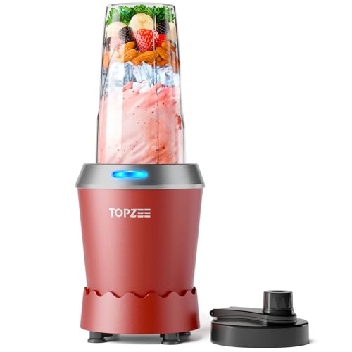 Personal Smoothie Blender - 1000W Single Serve Smoothie Maker with 24oz Portable Travel Cups, Ideal...