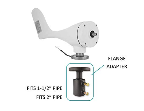 Wind Turbine Flange to Pipe Adapter for Import Turbines, NO Welding, Made in USA (2'' Pipe)