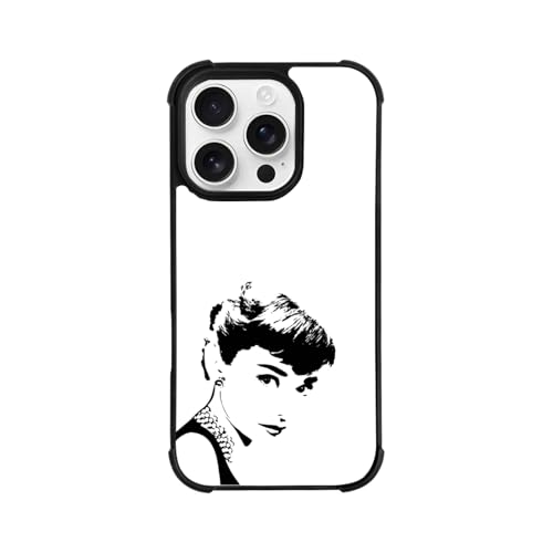 iPhone 16pro�P�[�X (sizeName)�J�o�[ �I�[�h���[�E�w�b�v�o�[�� Audrey Hepburn �X�}�z�P�[�X �A�C�t�H��16�v���P�[�X �݊����̂��� �g�уJ�o�[ �l�����G�A�N�b�V�����\�� TPU�\�t�g�V�F�� �J�����ی� ���C�����X�[�d��