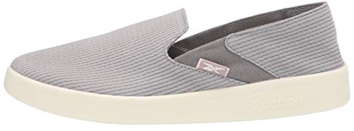 Reebok Womens Cotton & Corn Slip On Walking Shoe, Spacer Grey/Chalk/White, 7.5 Us #TOP7