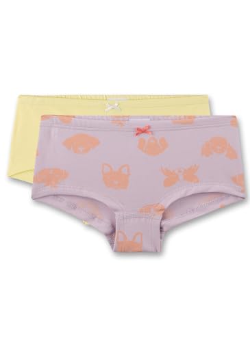 Sanetta Mädchen-Cutbrief (Doppelpack) rosa | Hochwertige und nachhaltige Unterhose für Mädchen aus Bio-Baumwoll-Mix. Inhalt: 2er Set Unterwäsche für Mädchen