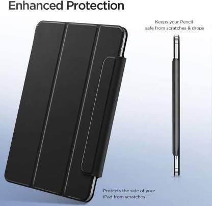Image of ProElite for iPad Pro 11 Inch M4 /M5 2024 /2025 5th /6th Gen Case, iPad Pro 11 M4 /M5 2024 /2025 Folio Case, Convenient Magnetic Attachment, 2-Way Stand, Full Pencil 2 Support, Auto Sleep Wake, Black