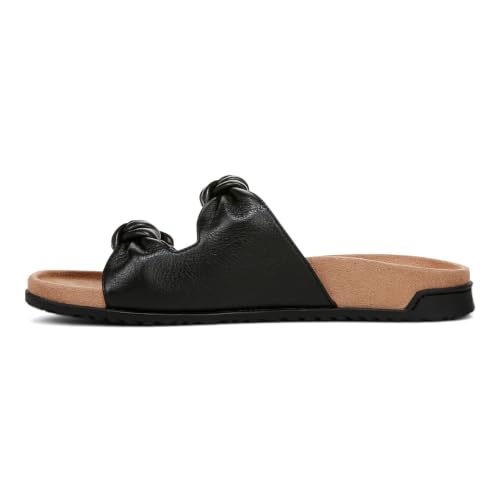 Image of Vionic Elara Women's Orthotic Comfort Slide Sandals Black - 7 Narrow