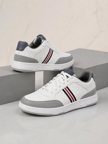 Image of Centrino Sneakers for Men | Lightweight Casual Shoes for Men Stylish | Breathable Mesh Walking Shoes | Cushioned Insole Comfortable Shoe for Man | Durable Sole Footwear|Trendy Lace-Up Shoes for College, Parties & Daily Use (9622)