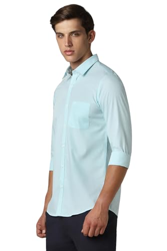 Image of Peter England Men's Cotton Slim Fit Print Shirt