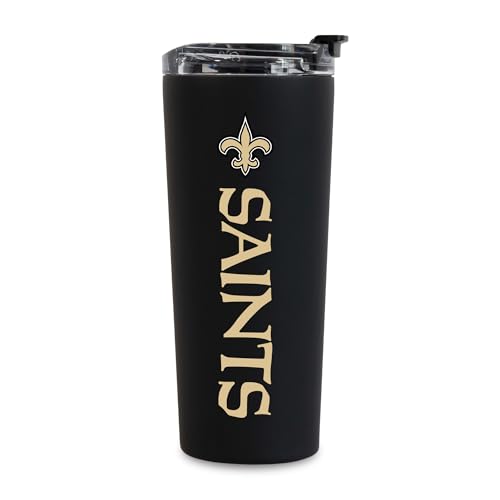 Image of Rico Industries NFL Football 24oz Stainless Steel Tumbler with Lid and Dual Functioning Lid