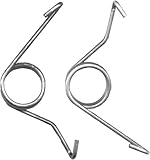 Zhhuoc 2 Pcs Silver Handbrake Return Spring Rear Parking Lever Caliper Return Springs Parking Brake Lever Return Spring, Brake System, Automotive Replacement Brake Springs