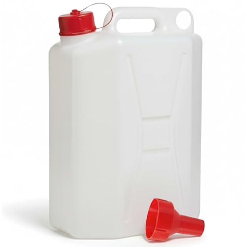 Sobinu 10 Litre Water Carrier Jerry Can Heavy Duty HDPE Water Container with Pouring Spout Leak-Proof Camping Water Storage for Caravan Festival Hiking & Emergency Use