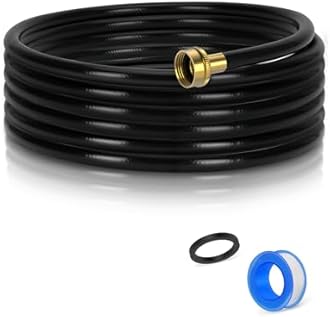 16FT Dehumidifier Drain Hose with 3/4 Inch FHT Connector, featuring Rust-Resistant Brass Fittings for Leak-Proof Connection, Perfectly Compatible with Most Dehumidifier Brands（7 Length Options）