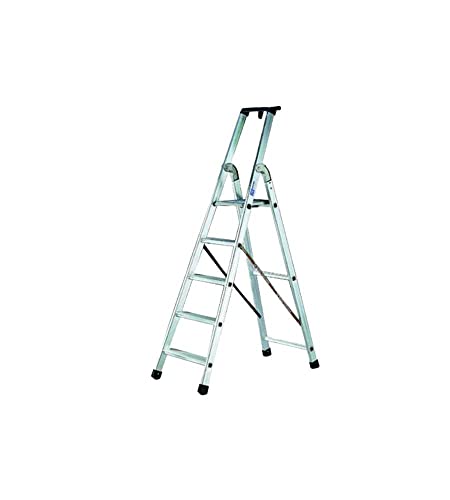 Matisère - Profi Stehleiter 12 Stufen - Maximale Arbeitshöhe 476m - Q60 12M