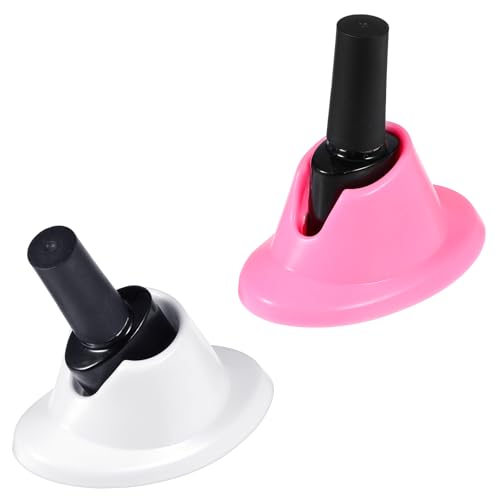 YUXIANLB 2PCS Nail Polish Bottle Holder Soft Rubber Nail Polish Bottle Holder Anti-Spill Bottles Stand Nails Holders For Painting Manicure Display Tools Nails Polishes Accessories Nailart Supplies