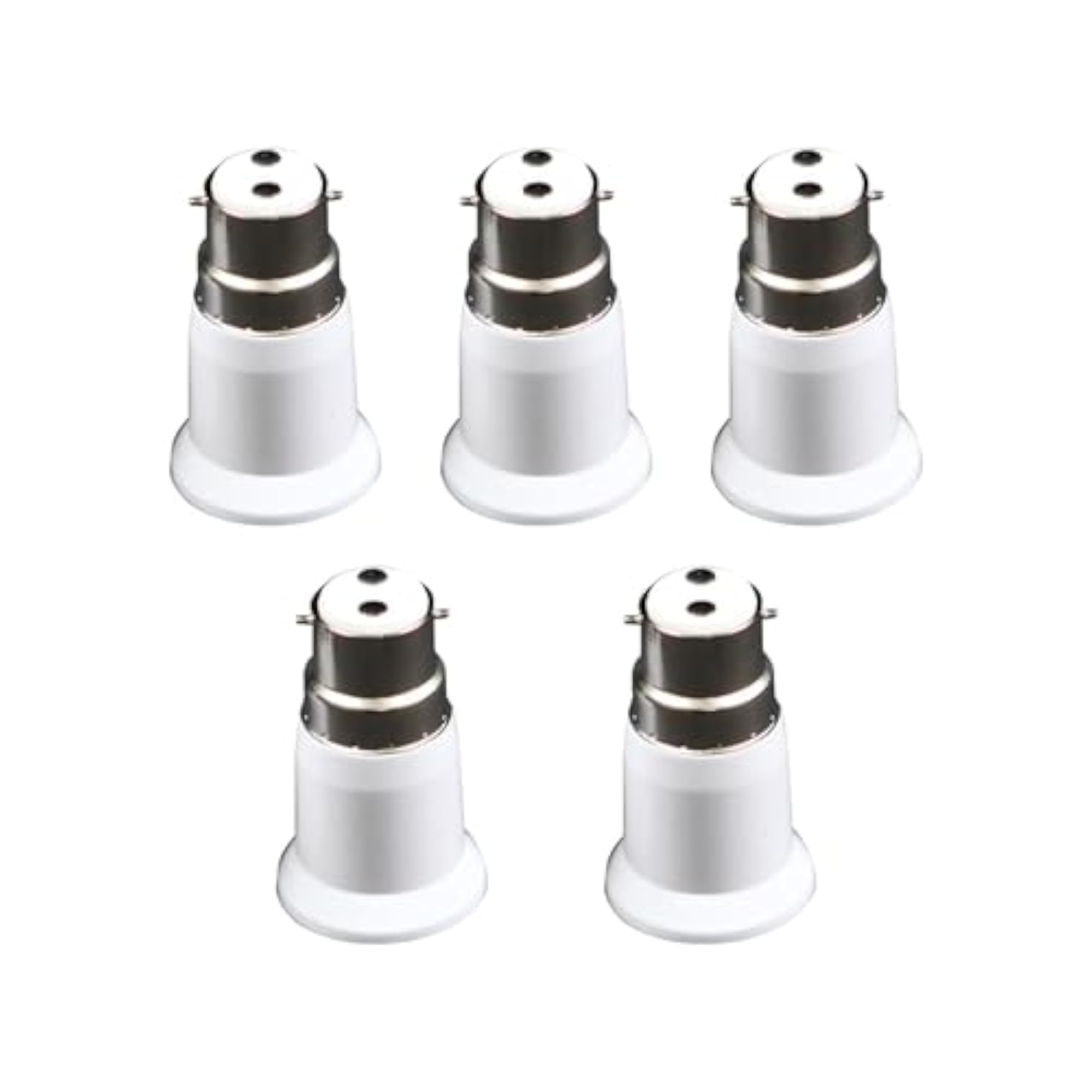 5 Pieces B22 to E27 Light Bulb Converter Set