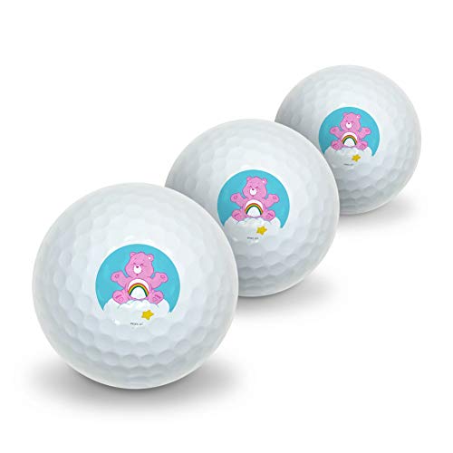 GRAPHICS & MORE Care Bears Cheer Bear Novelty Golf Balls 3 Pack