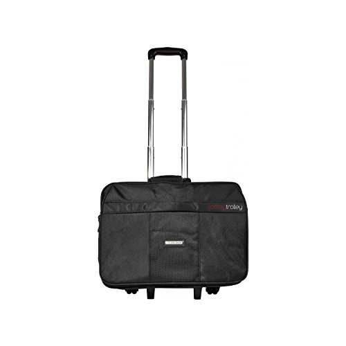 Materiale robusto in nylon Reloop Jockey Trolley - borsa professionale con telaio trolley per tutti gli attuali controller DJ e computer portatili, robusto manico telescopico con cornice in alluminio, nero