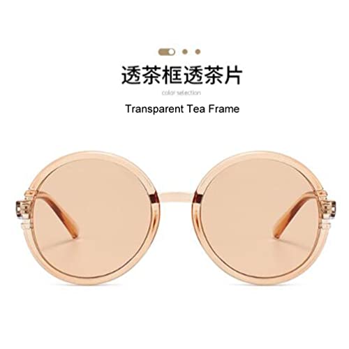 Round Large Frame Sunglasses Retro UV400 Sunscreen Sunglasses for Women and Men2