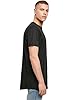 Build Your Brand Men's Shaped Long Tee T-Shirt, Black, XL #1