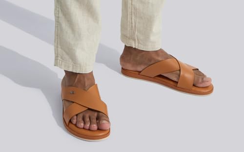 Image of Neeman's Minimals Sandals for Men | Casual Slippers with Ergonomic Arch Support & Anti Skid Sole | Faux Leather Waterproof Chappal | Lightweight Monsoon Floaters for Beach & Outdoor Wear