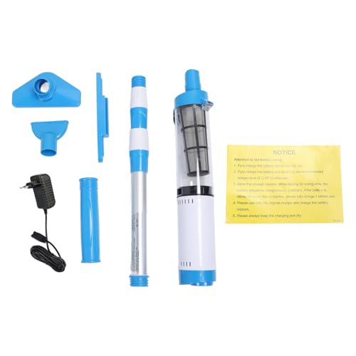 Buachois Aspirador de Piscina Manual, IPX7 Impermeable, 1.5h de Autonomía, para Piscinas y SPA