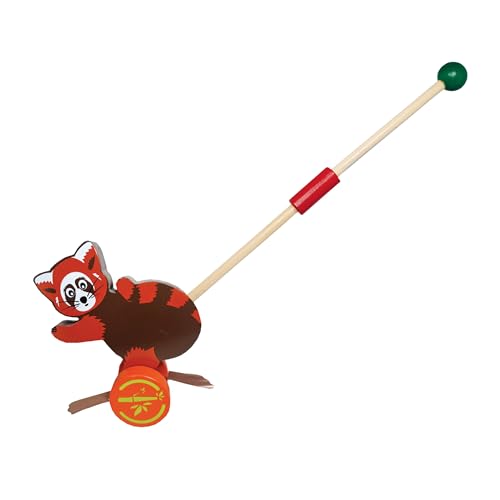 Push-A-Long Pets - Panda rojo de Deluxebase. Juguetes de empuje de panda rojo para niños. Juguetes ecológicos de madera para empujar y jalar. Grandes juguetes de desarrollo temprano y actividades y Push-A-Long Pets - Panda rojo de Deluxebase. Juguetes de empuje de panda rojo para niños. Juguetes ecológicos de madera para empujar y jalar. Grandes juguetes de desarrollo temprano y actividades y