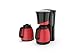 Produktbild Kalorik TKG KA 520 BKRD DUO-Thermokaffeeautomat, 1Liter Fassungsvermögen, für bis zu 8 Tassen, inkl. 2 Thermoskannen, 800 Watt, Metallic-Rot/Schwarz