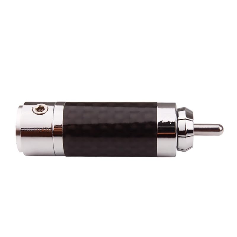 złącza RCA Polerowane rodowo złącza audio do kabli wzmacniaczy, zaciski głośników elektronicznych z włókna węglowego (rozmiar : 50 szt., Kolor: Czerwony)