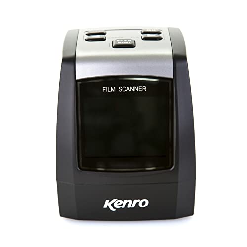 Kenro High-Resolution Portable Film Scanner Converts 35mm Slides 126PK/Super8/110/135mm Film Supports Windows Xp/Vista/7/8/10/7.3 and Mac - KNSC201