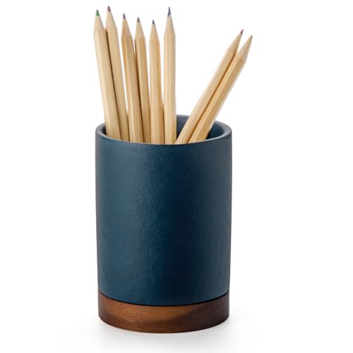 Officepal Pen Holder for Desk, Ceramic Pencil Organizer & Makeup Brush Holder, Office Decor and Desk...