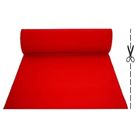 vidaXL Alfombra Roja para Eventos 1x12 m de Poliéster Cover
