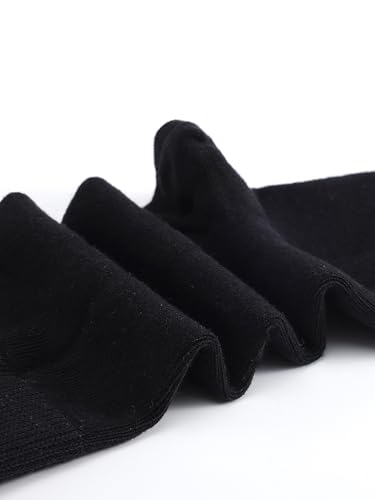 Mens Dress Socks Soild Ribbed Crew Socks Combed Cotton Anti Odor Size 8-134