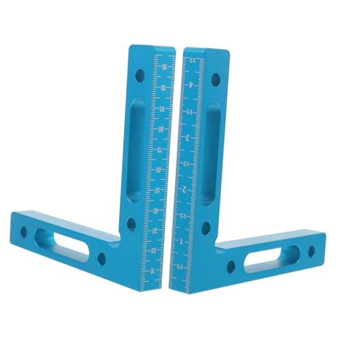 Cabilock 2pcs Right Angle Clamp Squares 90 Degree Angle Clamps for Woodworking Sturdy Metal Positioning Squares