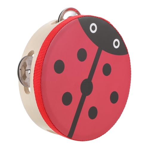 Toyvian Sino De Tambor De Pandeiro Para Crianças Sinos De Tambor De Mão Percussão De Mão Jingle Bell