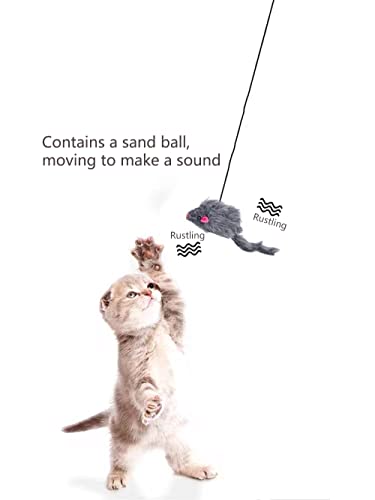 Kalimdor Interactive Cat Feather Toys,Retractable Cat Teaser Toy ,Hanging Interactive cat Toys for Indoor Cats Kitten… - Image 3