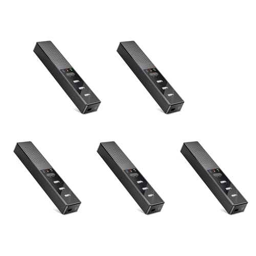 rieder 5X Altoparlanti per Computer 3 nel 1 con Microfono e Hub Altoparlante per Conferenza USB, Microfono per PC per Videoconferenza