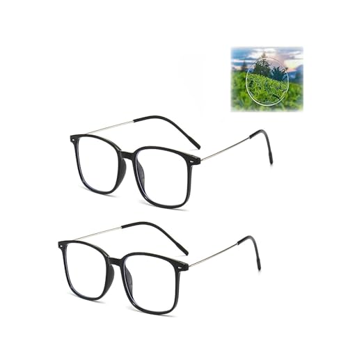 CesmiPSteh Brille Die Sich Automatisch Der Sehstärke Anpasst Intelligente Zoom Brille Automatischer Fokussierung Autofokus Brillen mit Selbsteinstellung Adaptive Blaulichtschutz Fokus Brillen (W32)