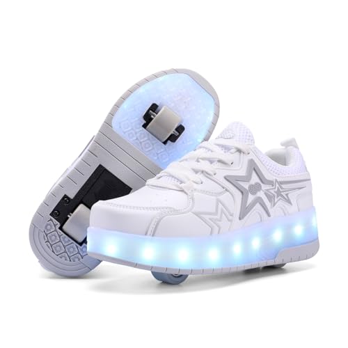 Image of Retractable Roller Shoes & Girl Sneaker, Adjustable Roller Skates Suitable for School and Outdoor Activities