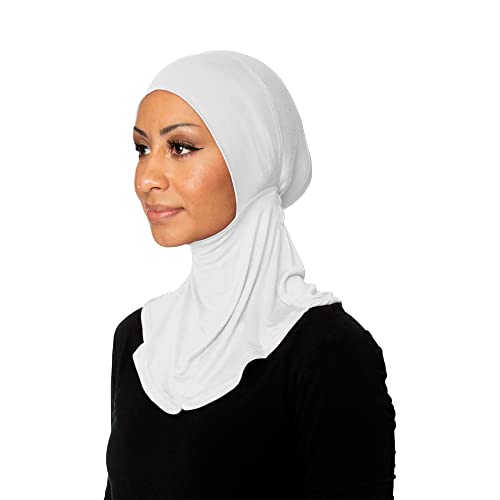 TheHijabStore.com Women's Ninja Hijab Under Scarf with Comfortable Elastic Neck Full Instant Coverage Bonnet Caps2