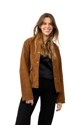Blouson vintage effet daim camel pour remplacer vos vestes ternes et rigides