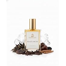 BLACK MUSK Fragrance Perfume Oil - Deep Sensual Musk Fragrance Long-Lasting Luxury Scent Concentrate 100% Pure Body Oil, 0.51 fl. oz / 15ml