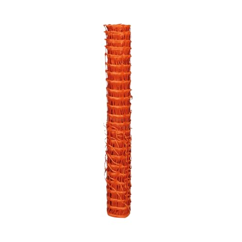 Malla de protección naranja en rollo de 1x50m de polietileno alta densidad HDPE para obras y eventos | Alta visibilidad | Ligera, reutilizable y resistente a la intemperie