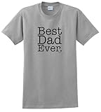 ThisWear Best Dad Ever T-Shirt XL Sport Grey [PPP]