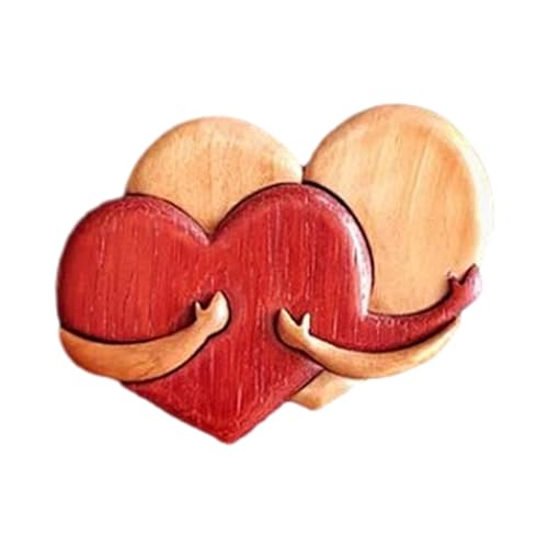Wood Love Heart Decoration Craft Valentine's Day Gift ForCouples and Art Collectors Desktop Ornament Valentine's Day Ornament