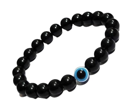 Image of Honbon Fancy Designer Beads Evil Eye Charms Bracelet,Handmade Unisex Nazar Bracelets,Friendship Band for All -Girls, Boys, Men & Women
