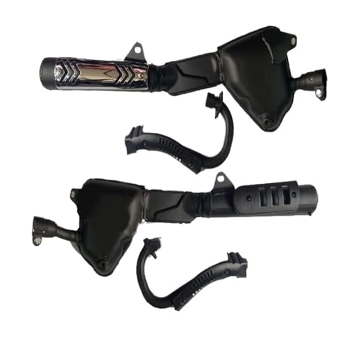 Silencieux d'échappement en acier durable avec protection thermique pour motocross Zongshen