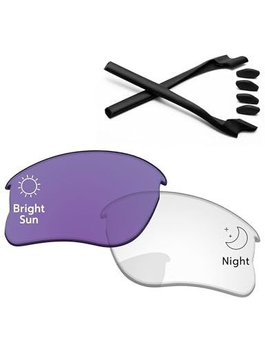 Image of Replacement Lenses & Rubber Kits for Oakley Half Jacket 2.0 XL OO9154 62mm - Precise Fit, UV Block, Impact Resistant